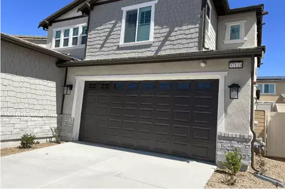 Completed garage door project